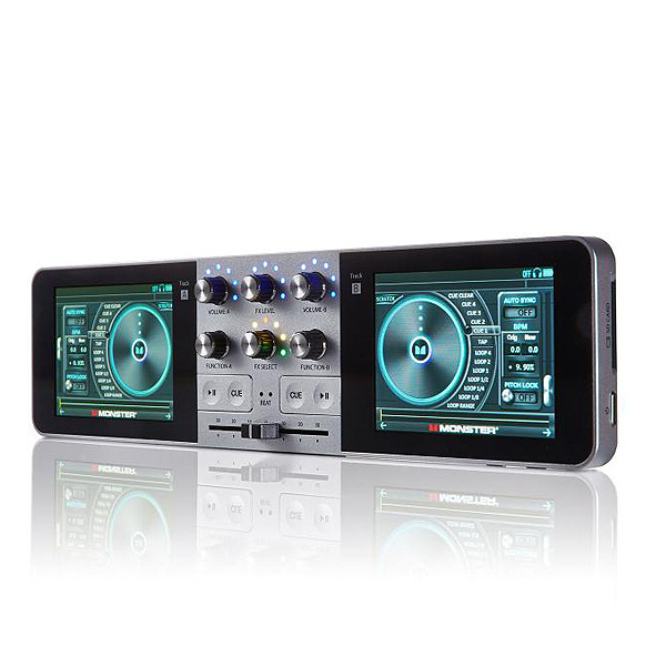 GO-DJ Plus DJコントローラー シルバー ミキサー ケース付 GO-DJ Plus