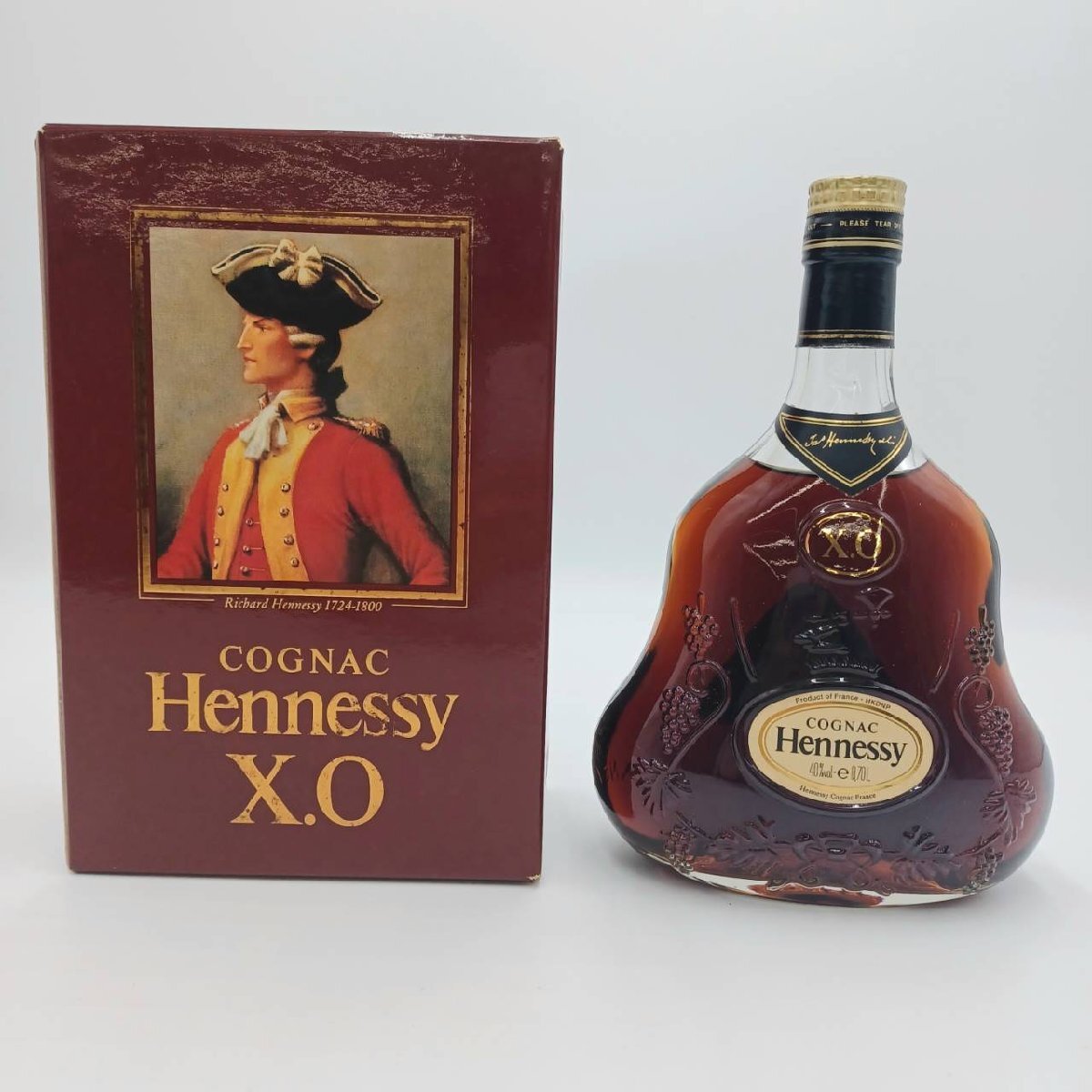 11533】未開栓 Hennessy ヘネシー XO 金キャップ クリアボトル