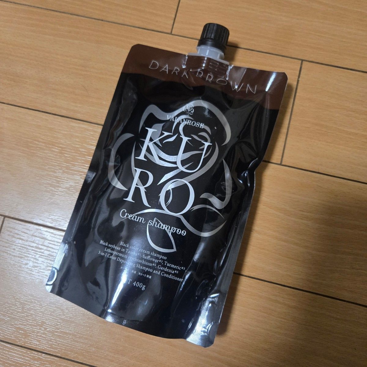 VALANROSE KURO クリームシャンプー ダークブラウン 400g / DARK BROWN