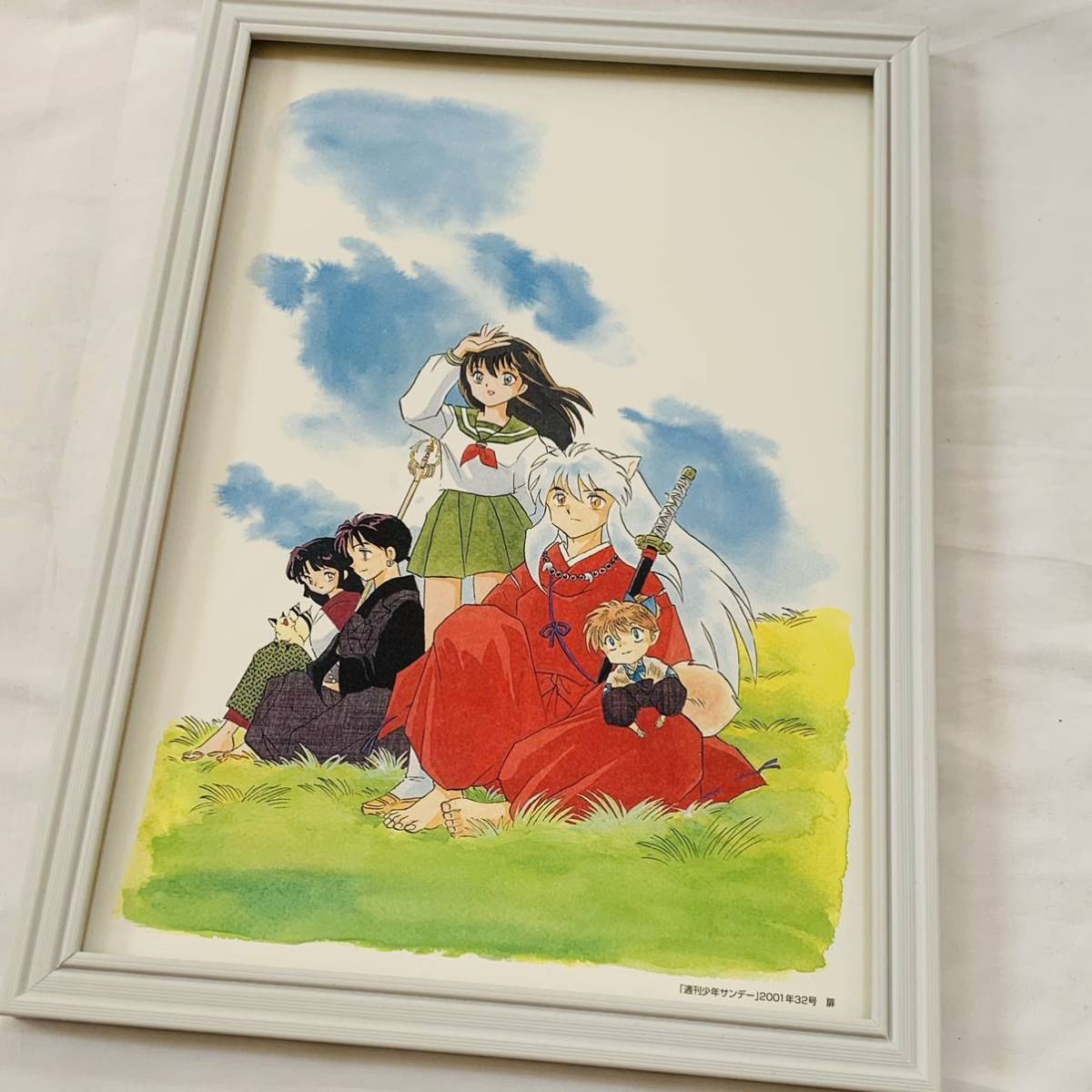 犬夜叉 かごめ 額装 イラスト 非売品 マウスパッド 高橋留美子 るー