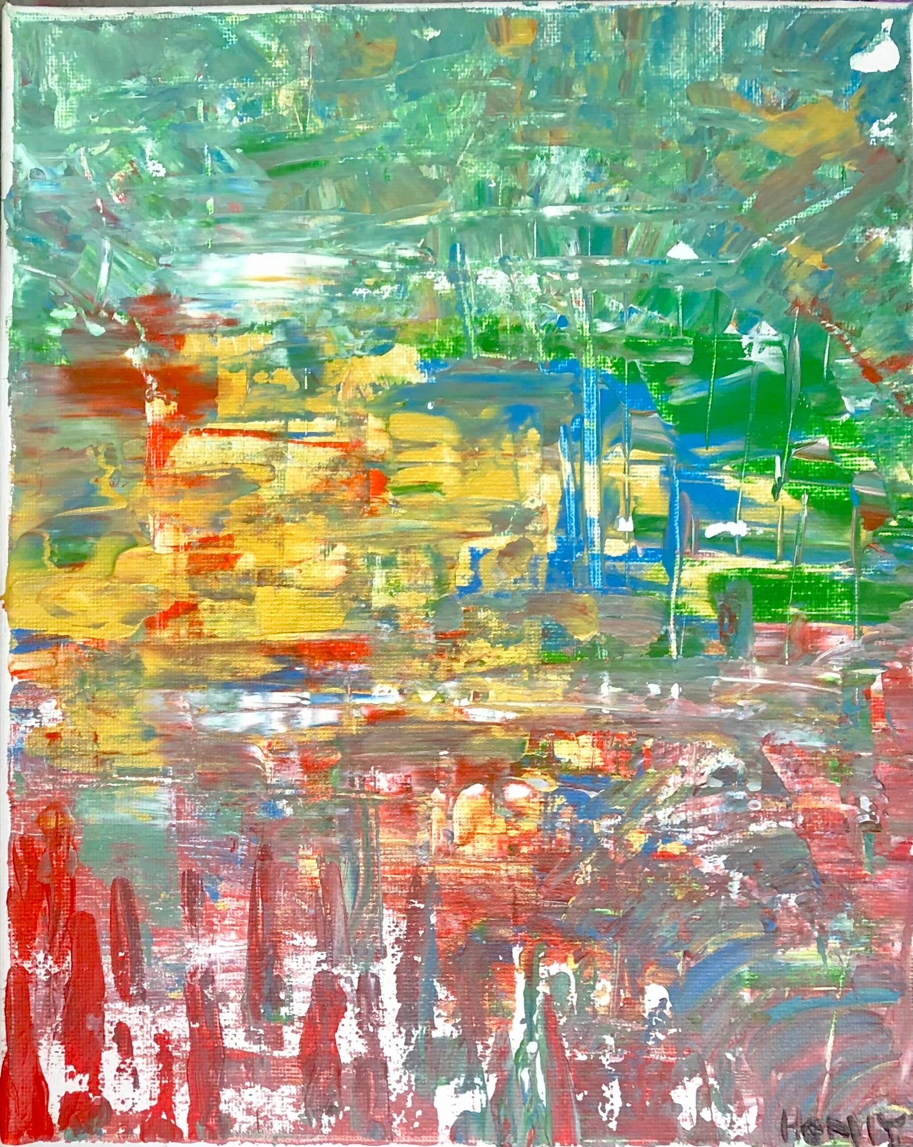 作家 現代アート 抽象画 原画 A-63/25】絵画原画 抽象画 風景画 S4号
