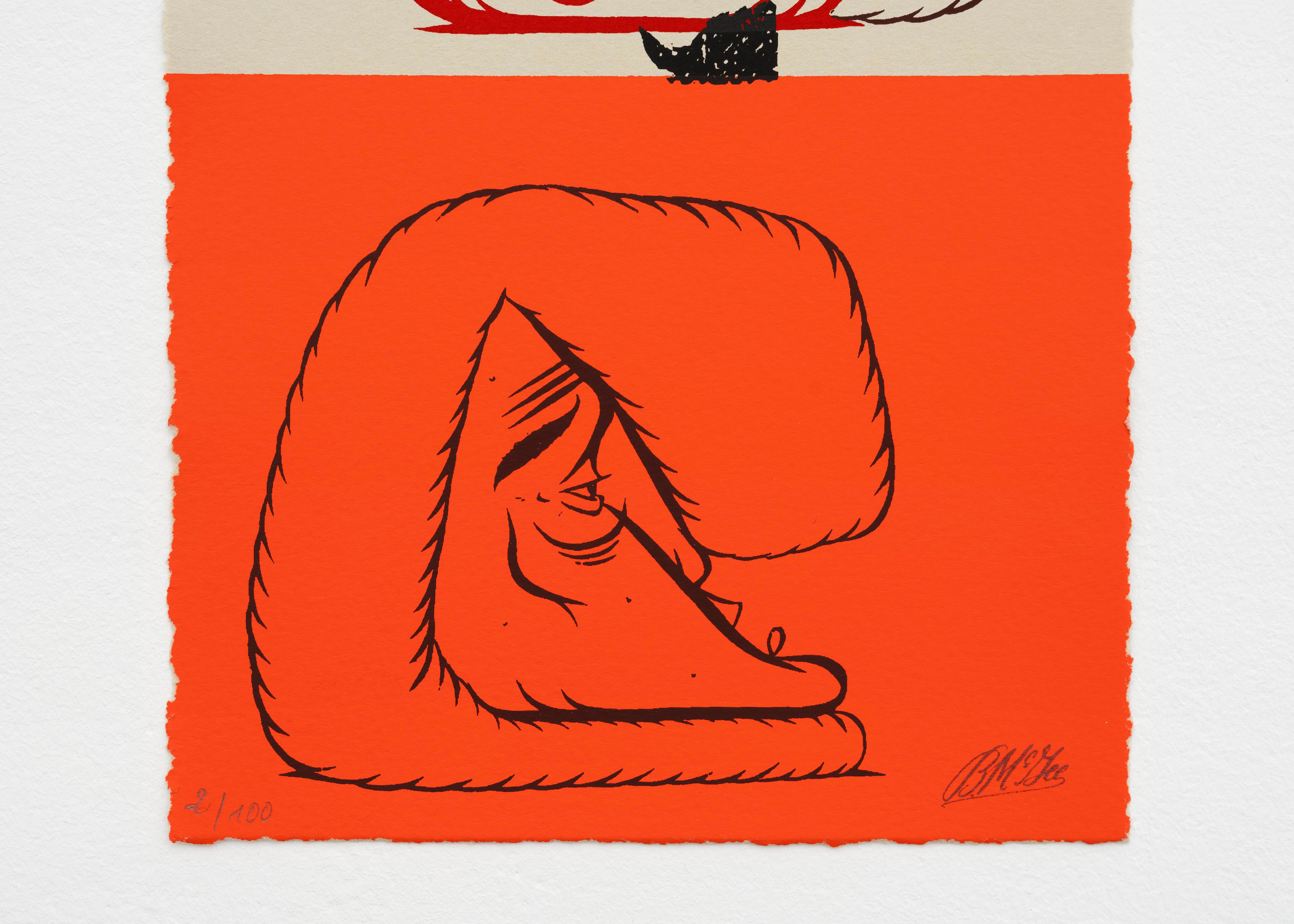 Barry McGee – Silkscreen print n°3 バリーマッギー シルクスクリーン