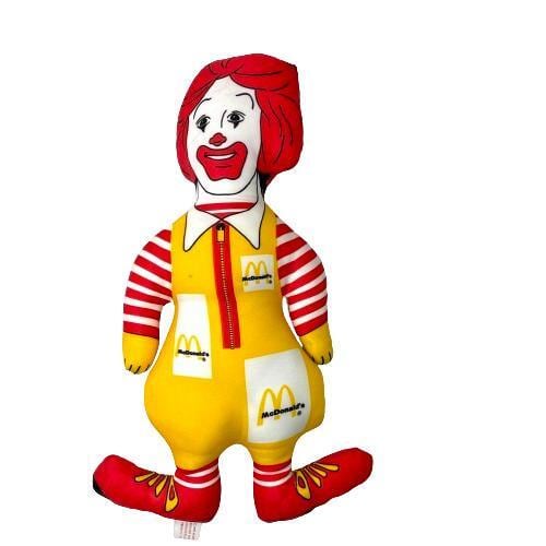 中古】37cm McDonald's Plush ぬいぐるみ マクドナルド ドナルド 人形
