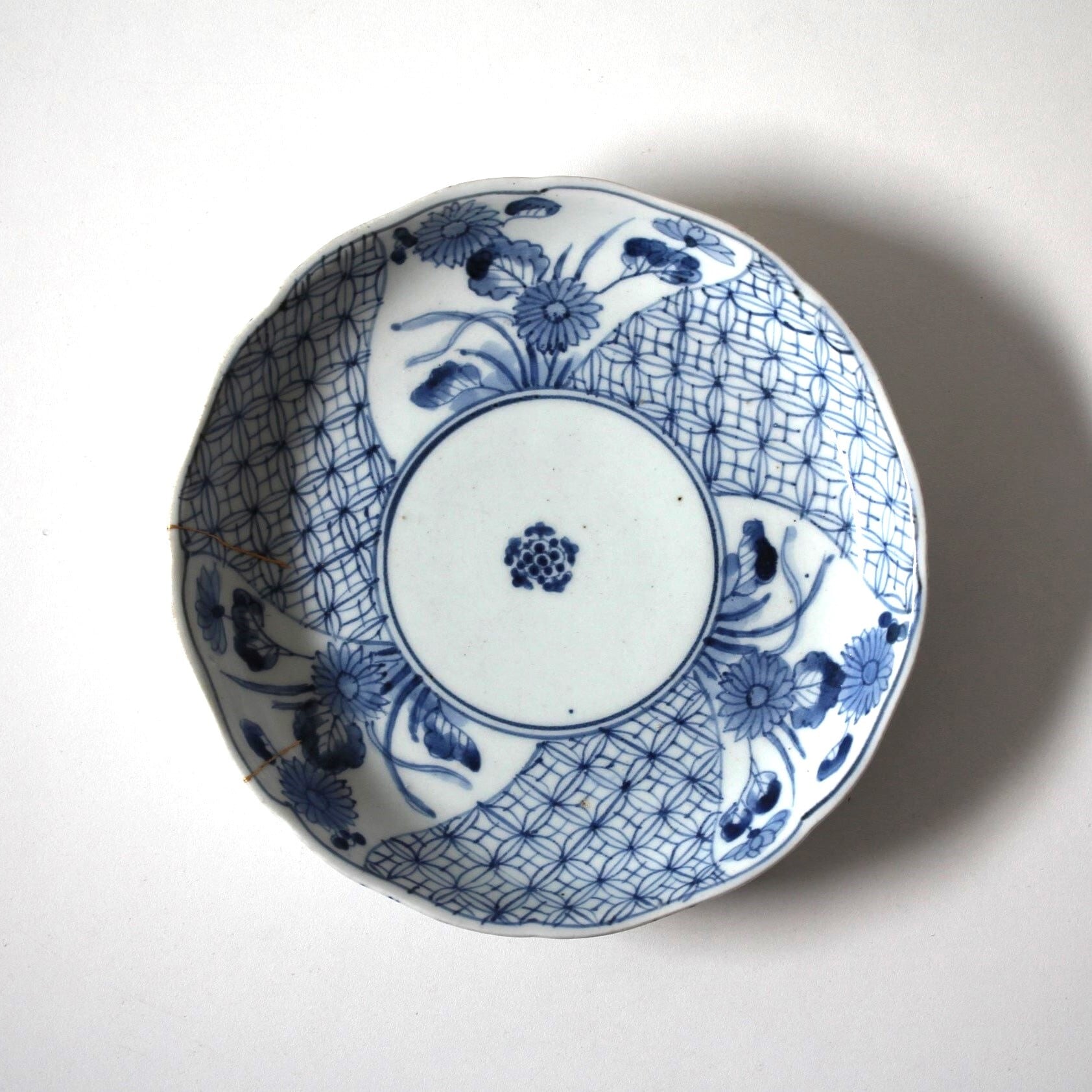 古伊万里 伊万里 染付 麒麟の図 8角鉢 アンティーク伊万里 11客