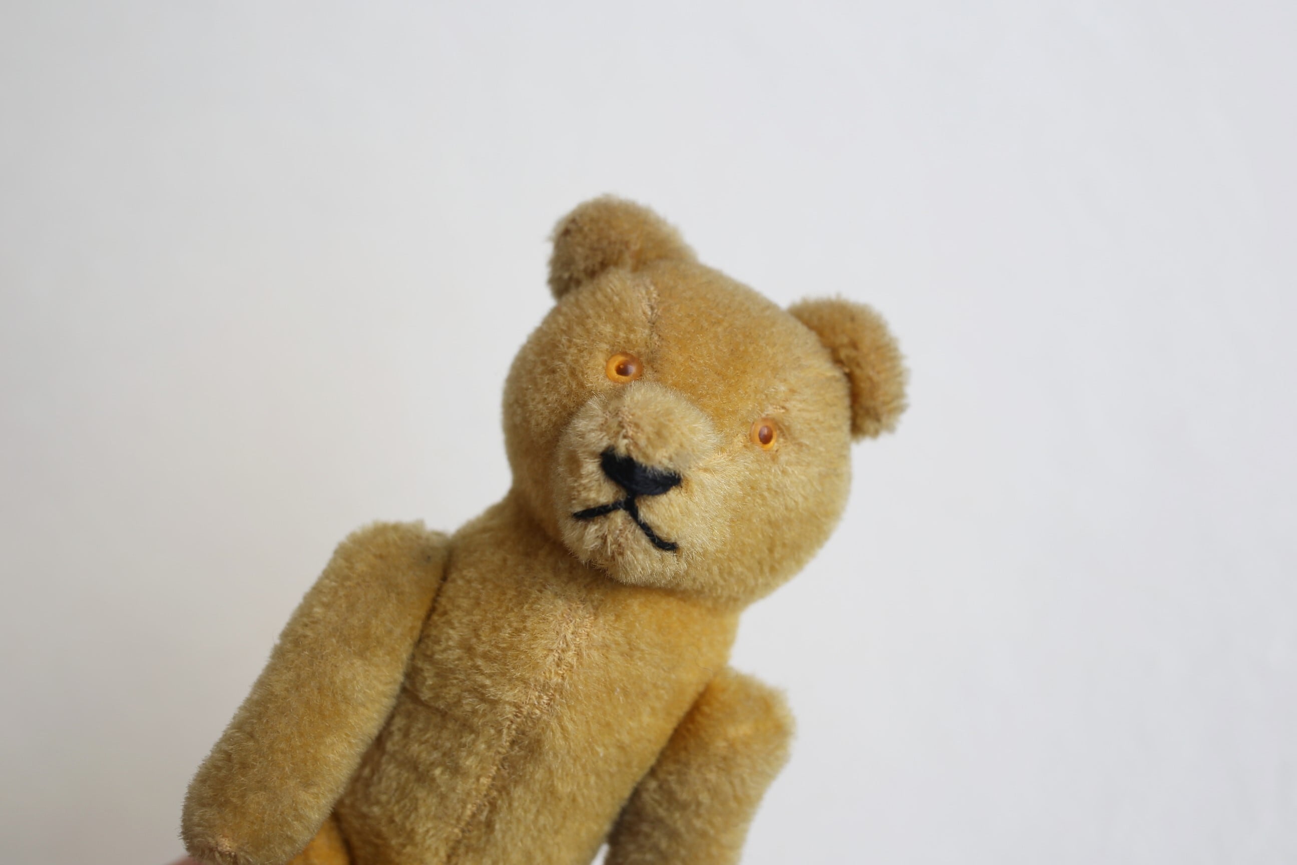 ドイツ アンティーク ヴィンテージ テディベア ピーナッツベア 21cm N