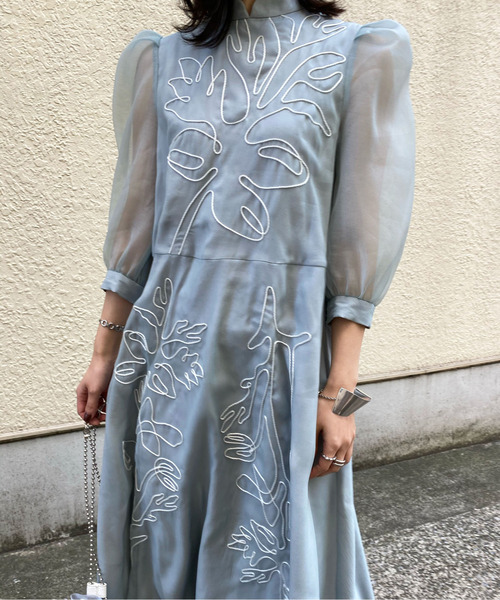 Ameri（アメリ）の「MEDI FOREST EMBROIDERY DRESS（ワンピース）」 - WEAR
