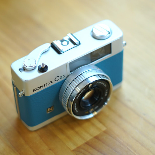 Konica C35 (E&L) (整備済み）Blue 張り替え その他雑貨 東京CAMERA