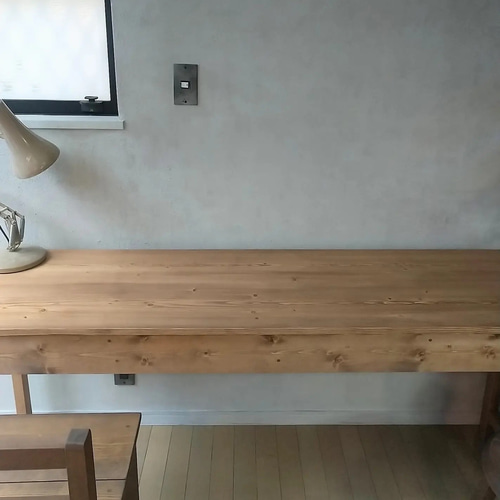 サイズオーダー ウッドワークテーブル 無垢材 作業台 カウンター 机