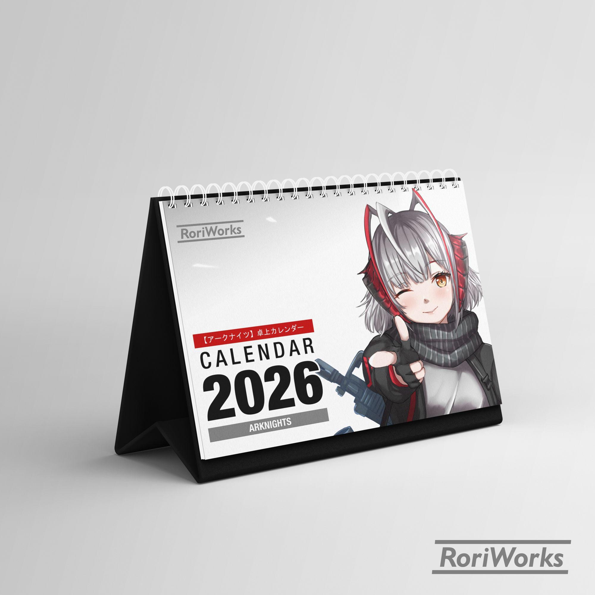 卓上カレンダー 2026 - アークナイツ - Etsy 日本
