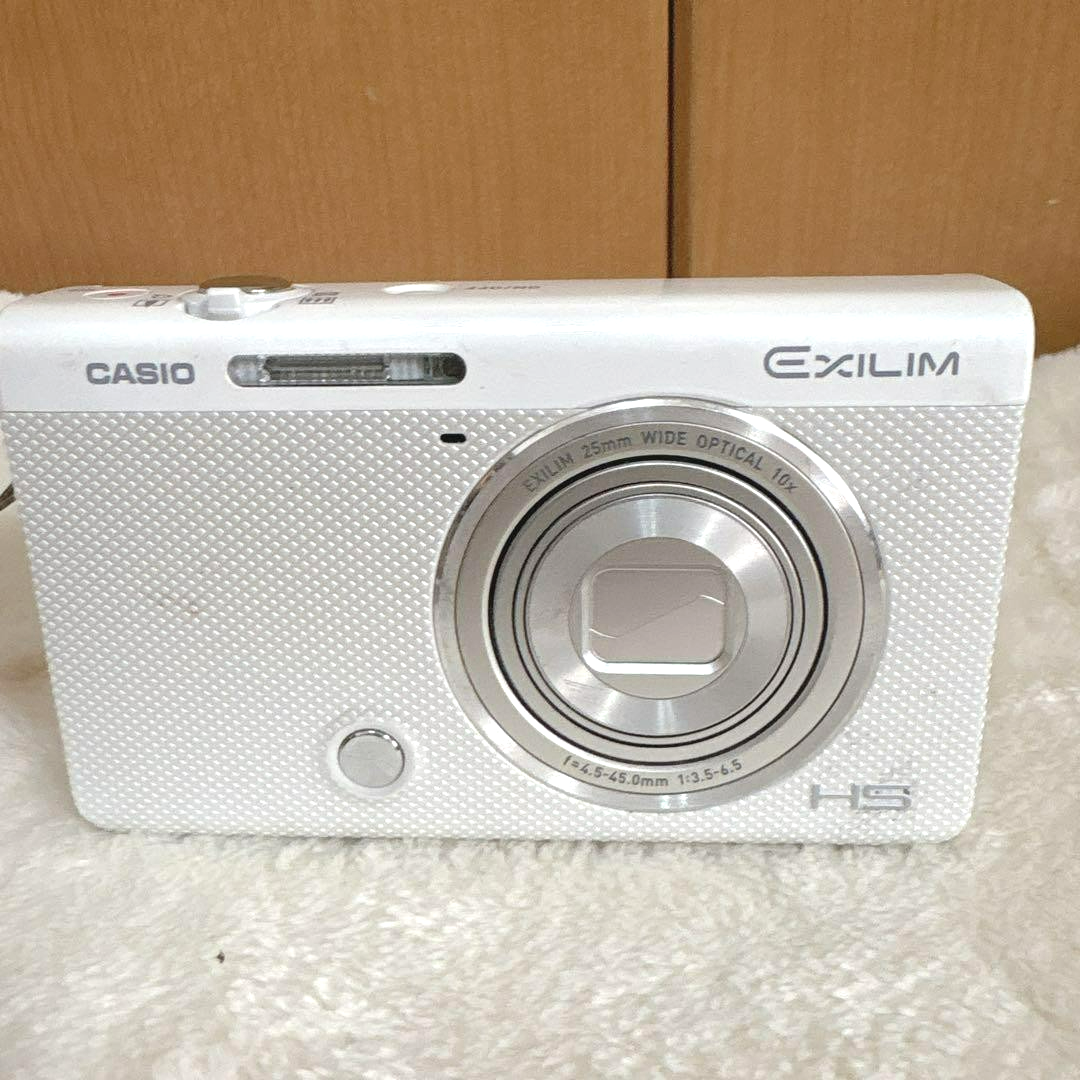 CASIO EXILIM EX-ZR70 Digital Camera 10x Optical Zoom Compact White