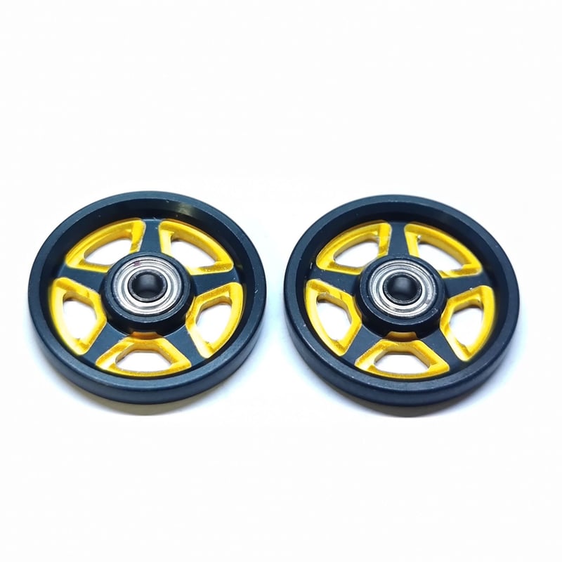 Wアルマイト CNC加工 オールアルミベアリングローラー (17mm) | mindev