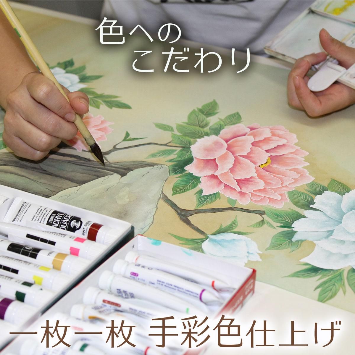 10年保証 掛け軸 ミニ掛け軸 和風 花鳥画 名鳥 白鷺 高見蘭石 モダン