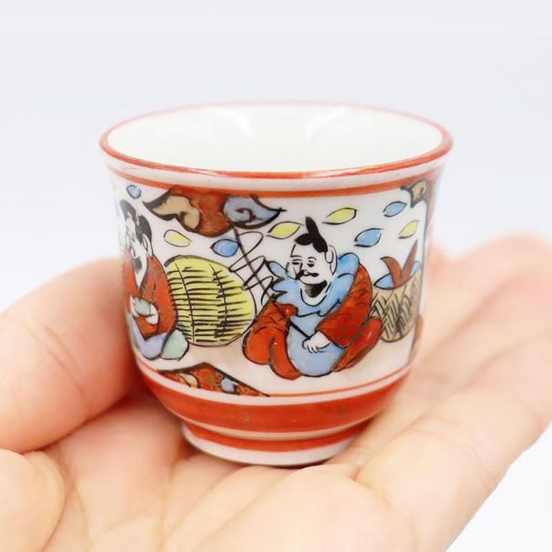 青みを帯びた 筒盃 酒器 盃ぐい呑み 古道具 アンティーク ブロカント