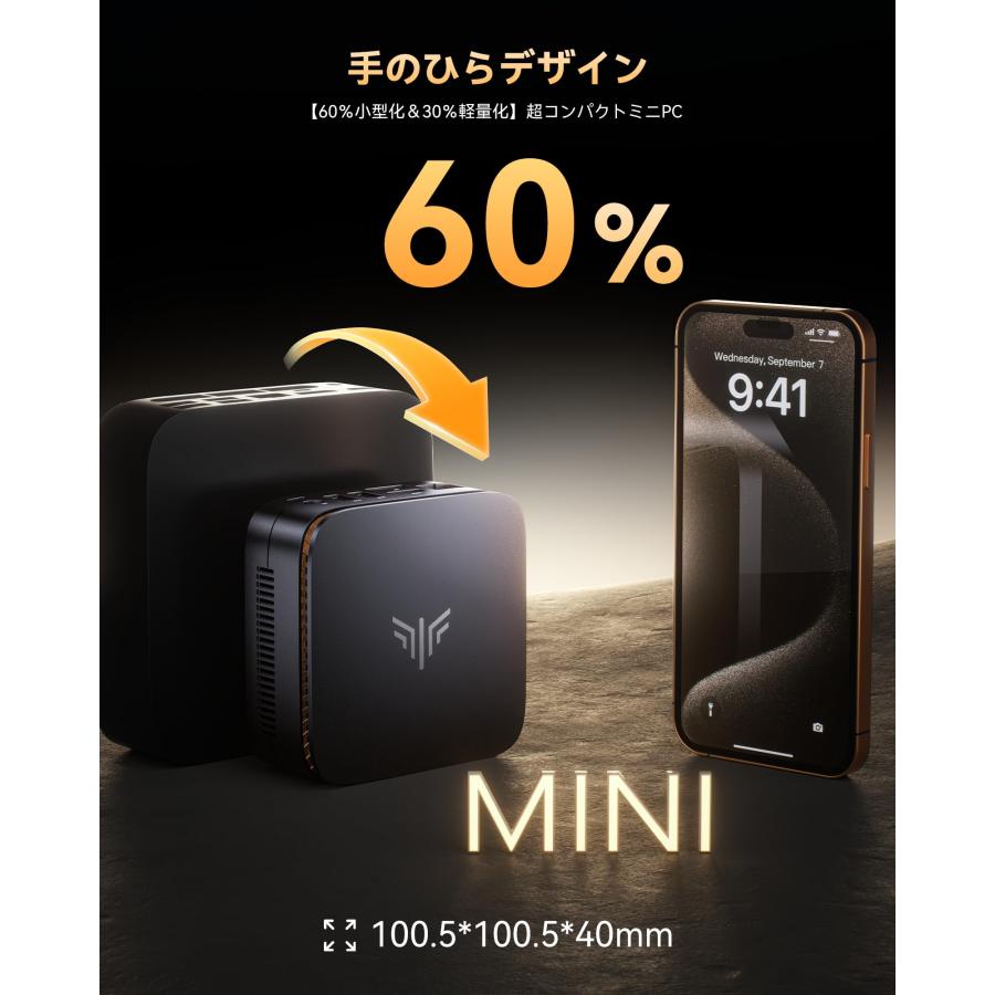 ミニpc インテルN95 mini pc Win11 Pro 16GB DDR4+512GB SSD (PCle3.0