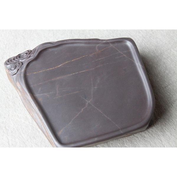 端渓硯 老坑 清空硯 86×75×27mm 一点物 すずり : 書道用品 緑風店