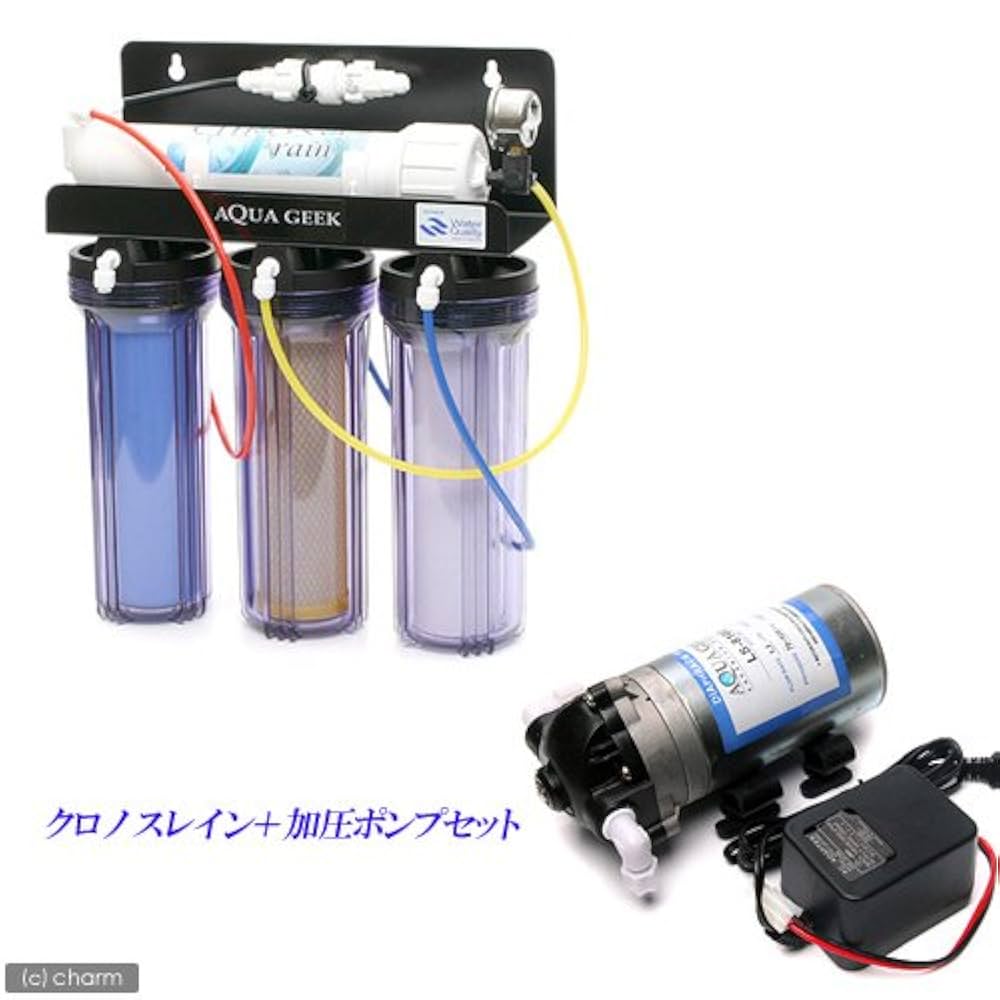 アクアギーク AQUAGEEK クロノスレインTDSメーター＋加圧ポンプ付き