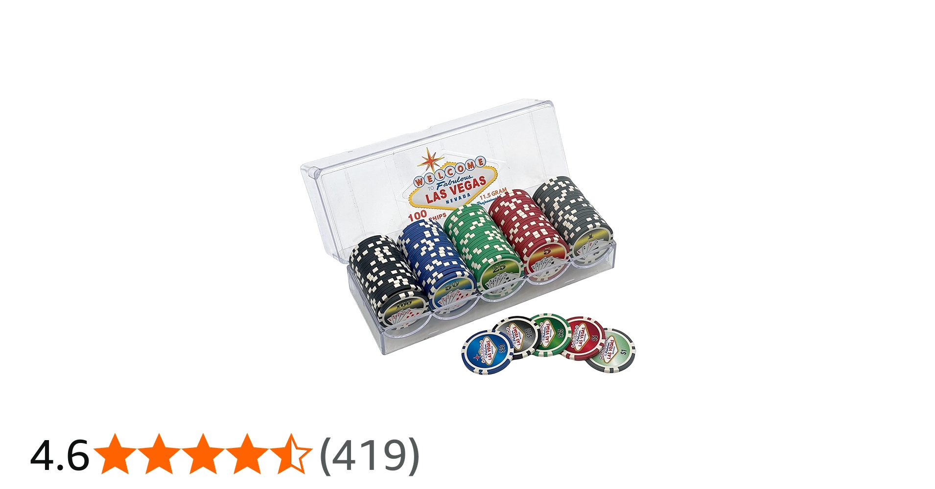 Amazon | ラスベガスポーカーチップセット 2715PL-L | カジノチップ