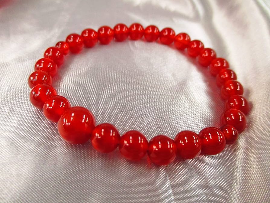 関西☆数珠巡礼数珠玉京都つげ×7赤メノウ×6 ばら売り可