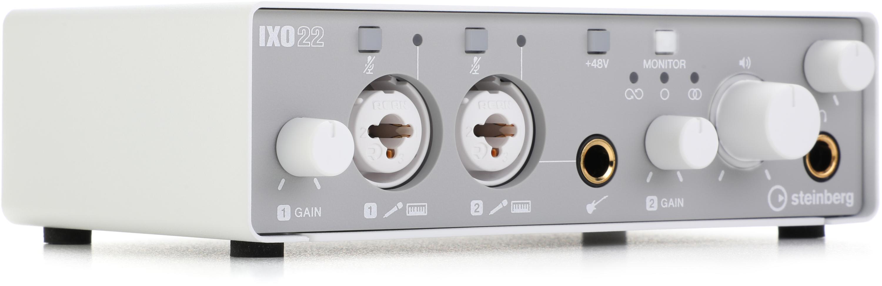 Steinberg IXO22 2x2 USB Audio Interface with Headphones - White