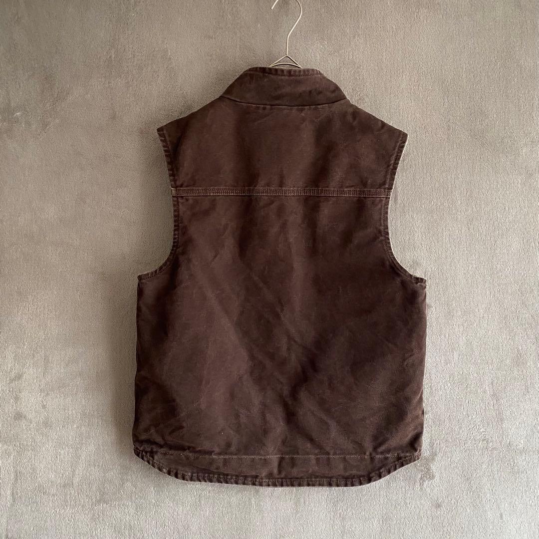 Carhartt ダックベスト 裏ボア メキシコ製 M ブラウン
