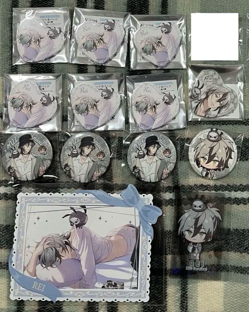 NUCarnival NUカーニバル 缶バッジ ブロマイド ころっと レイ Rei - Badge - NU: Carnival (レイ 「NU： カーニバル ホログラム缶