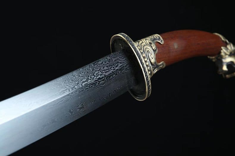 清腰刀刺繍春刀一体模様鋼唐横刀牛尾刀 古兵器 武具 刀装具 日本刀模造刀 居合刀