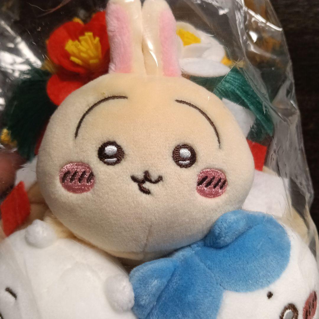 ちいかわ　しめ縄なぬいぐるみ　ハチワレ　うさぎ　マスコット　 お正月