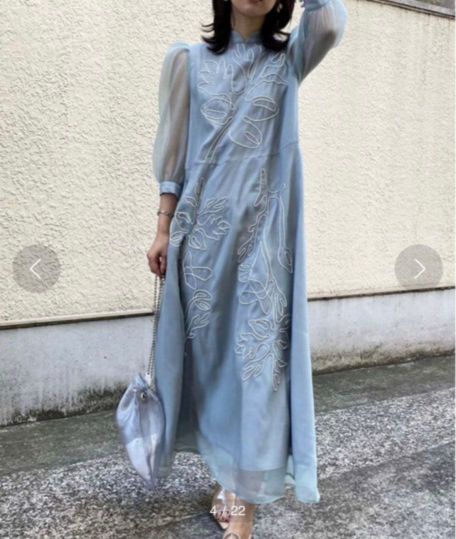 美品♡Ameri Medi Forest Embroidery Dress AMERI MEDI FOREST EMBROIDERY DRESS
