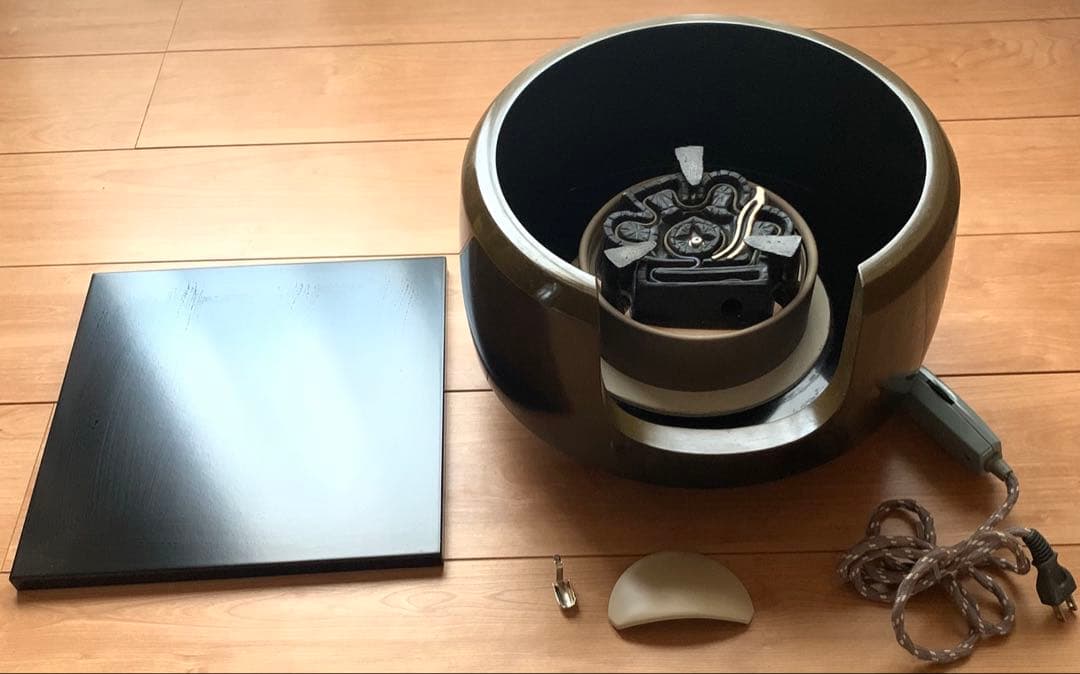 【美品】茶道具　電熱風炉 茶道具 電熱器 電気炭 ヤマキ電器 箱風炉 強弱切替スイッチ付 500W 表