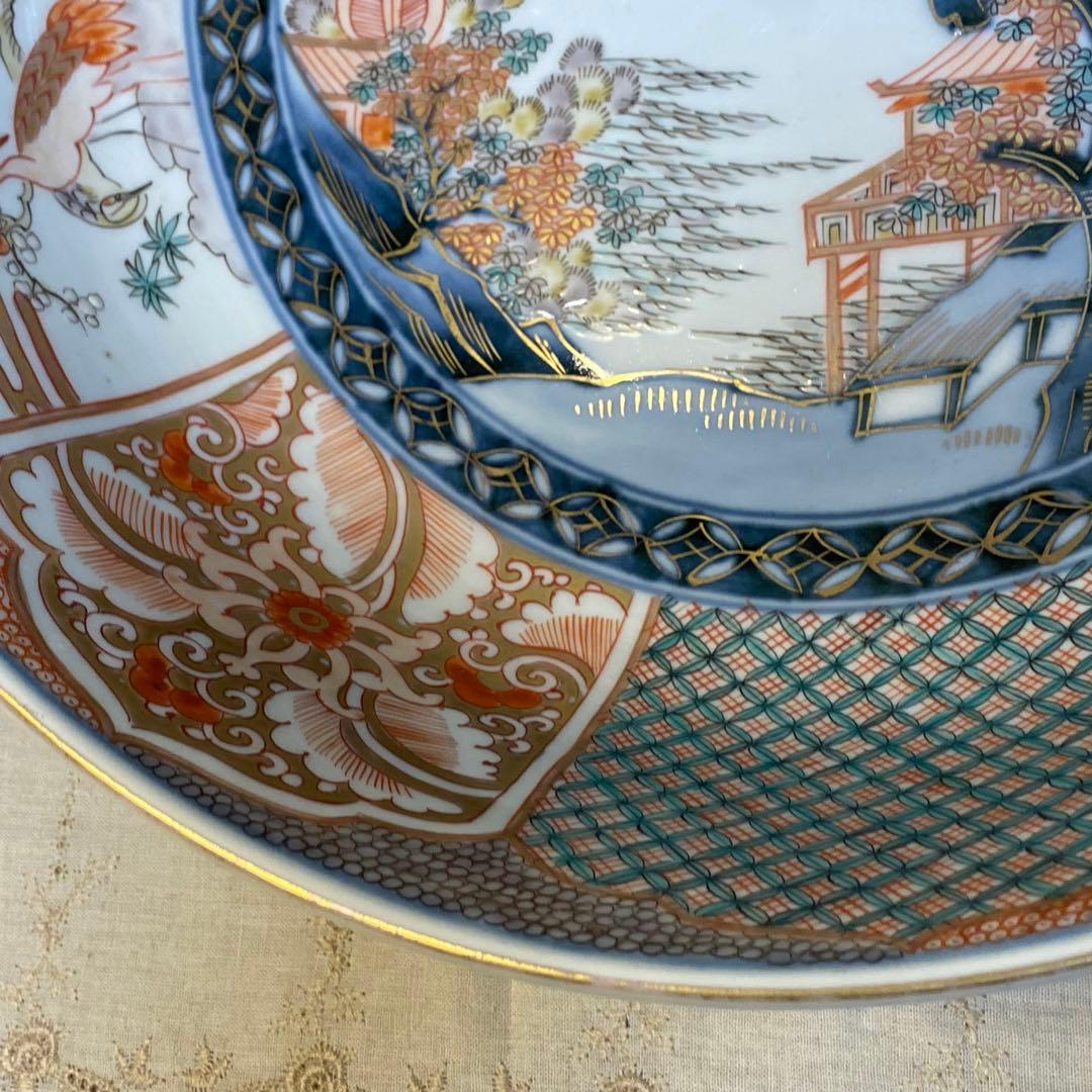 伊万里 古伊万里 大聖寺伊万里 大鉢 花鳥文 金襴手 色絵 伊万里 古