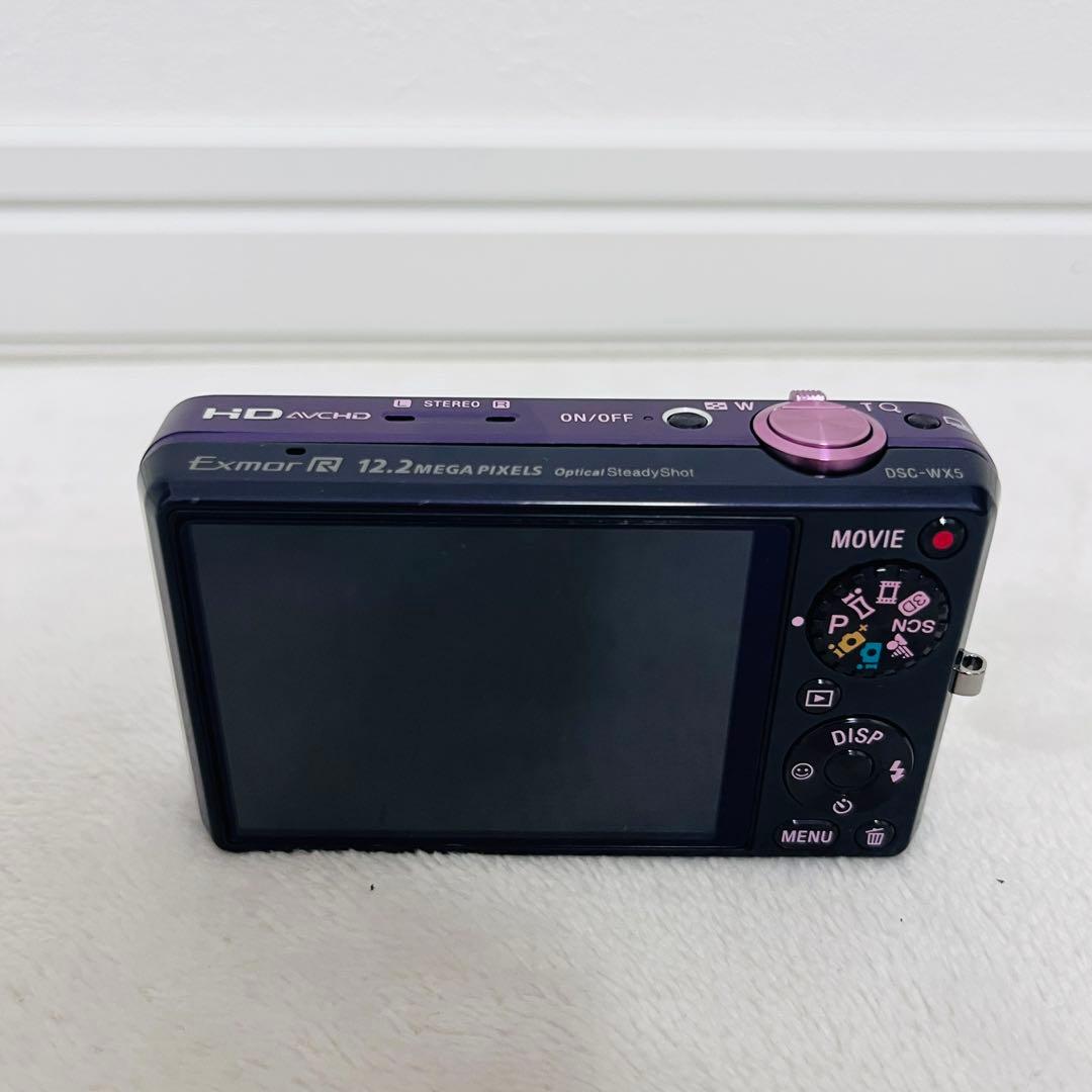 美品 ソニー SONY Cyber-shot DSC-WX5 パープル A309 - メルカリ