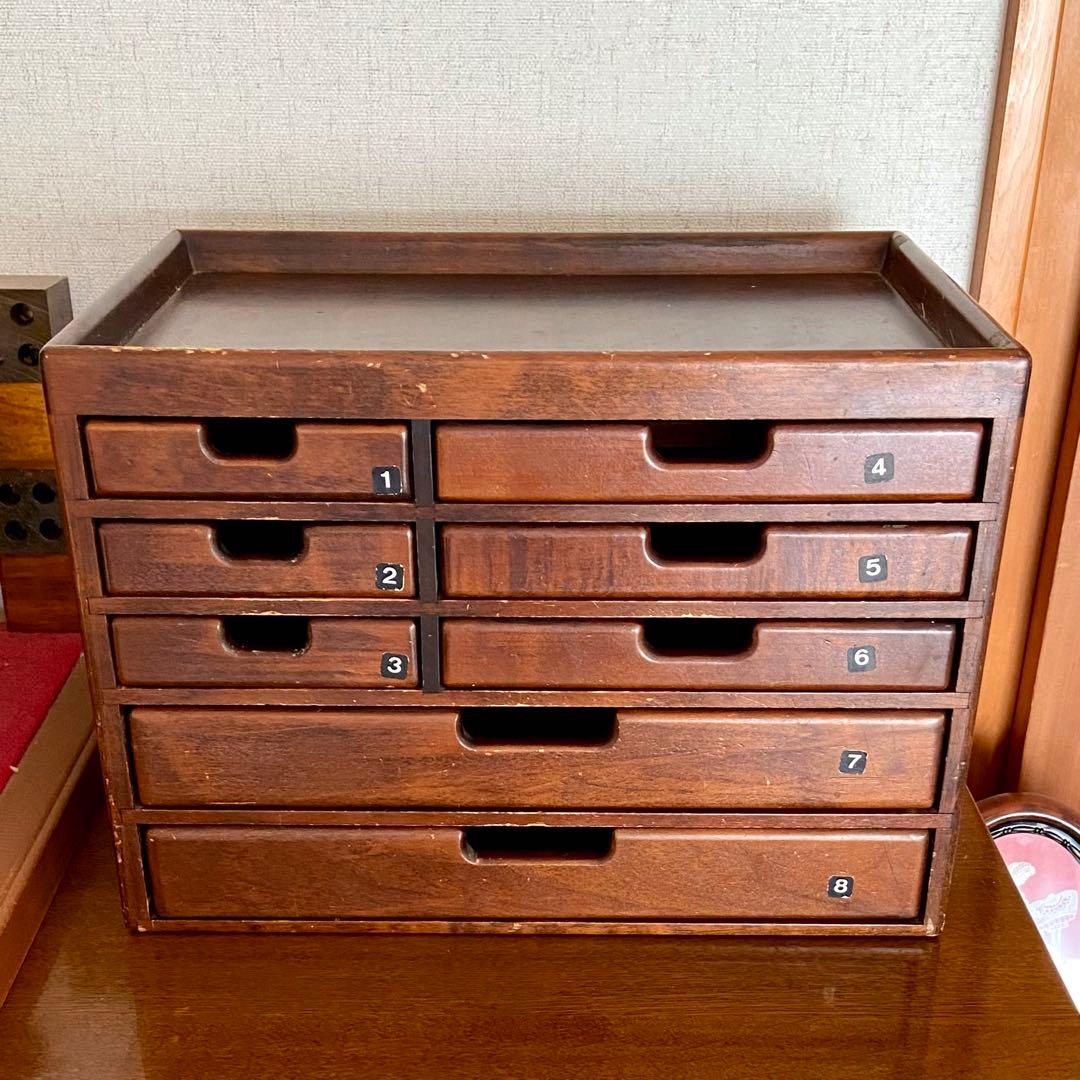 豊岡クラフト 文具シェルフL 木製 小物入れ 森林楽　昭和レトロ 豊岡クラフト 文具シェルフLX 木製 小物入れ 森林楽 - メルカリ