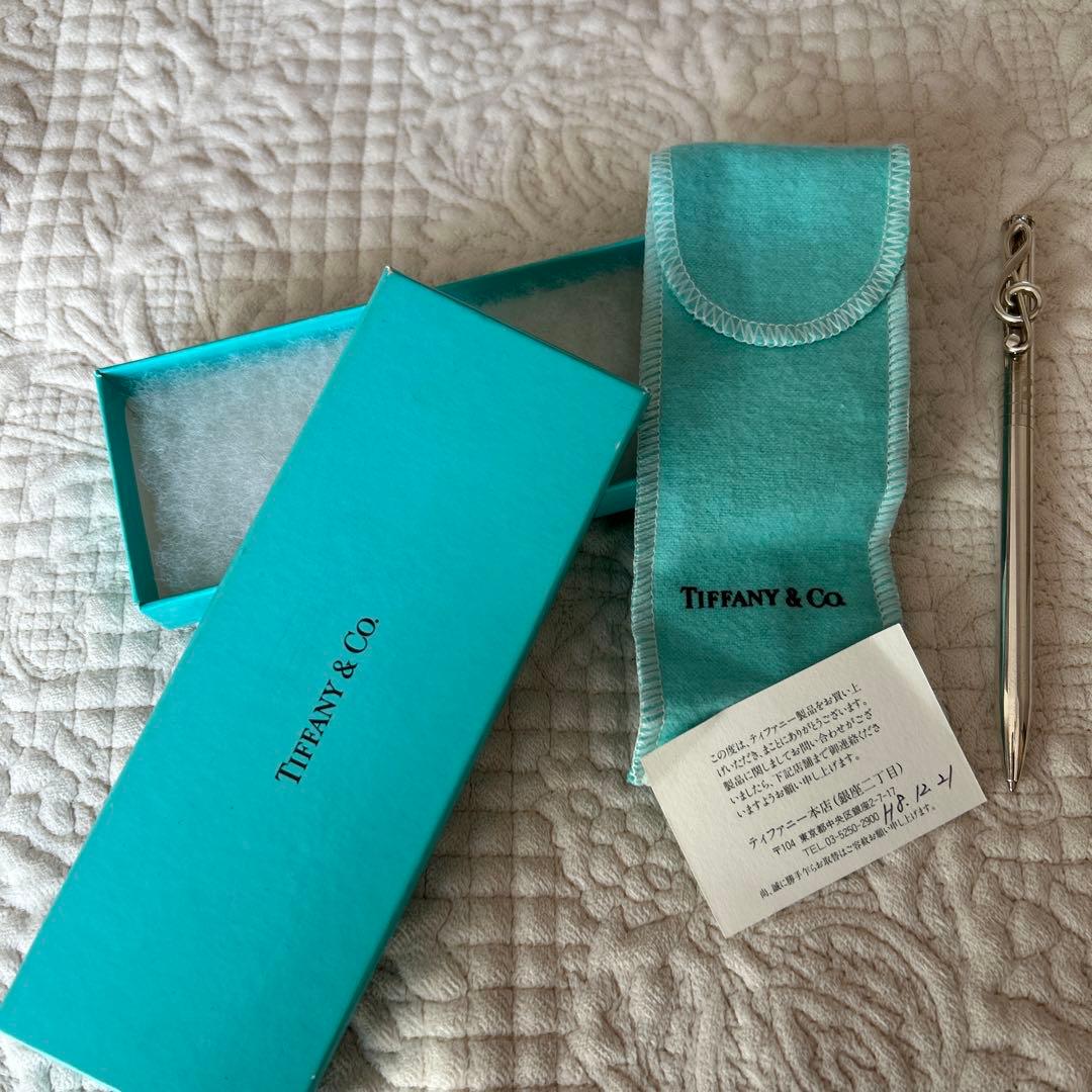 レア Tiffany & Co. ト音記号シルバーボールペン